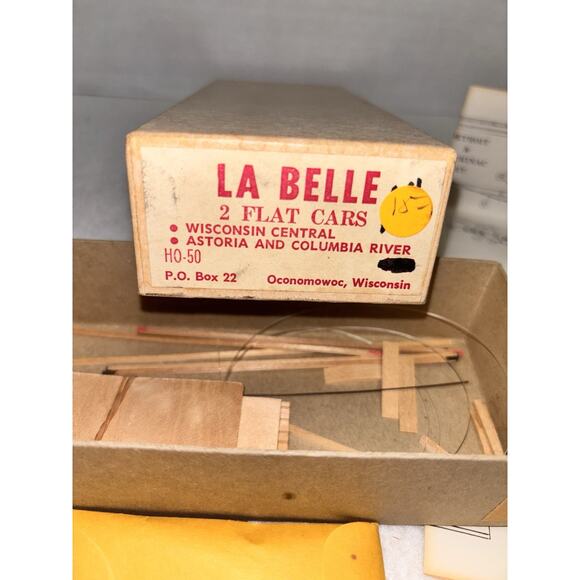 La Belle Astoria & Columbia River Flat Car Kit # HO-50, 1 car Kit HO Scale - Picture 6 of 6